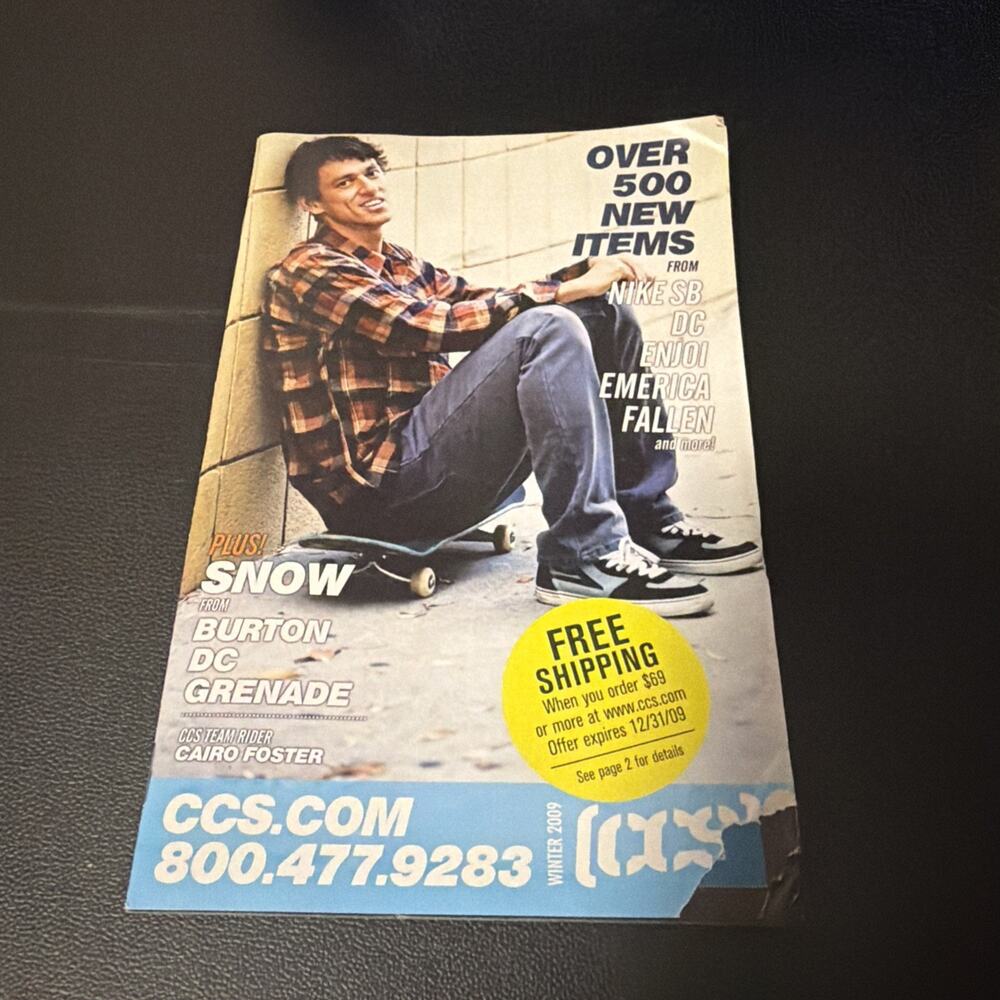 CCS Skateboarding Magazine Catalog California Cheap Skates vtg y2k 2006 holiday